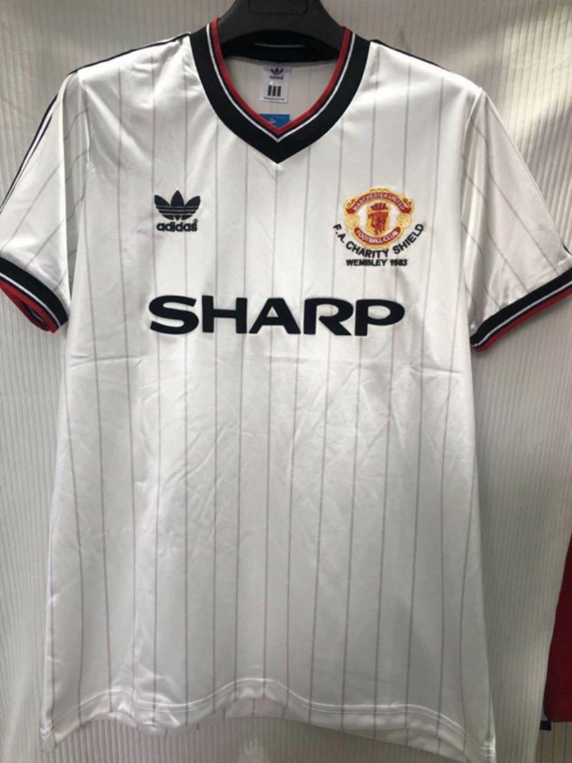 AAA Quality Manchester Utd 1983 FA Cup Final White Jersey